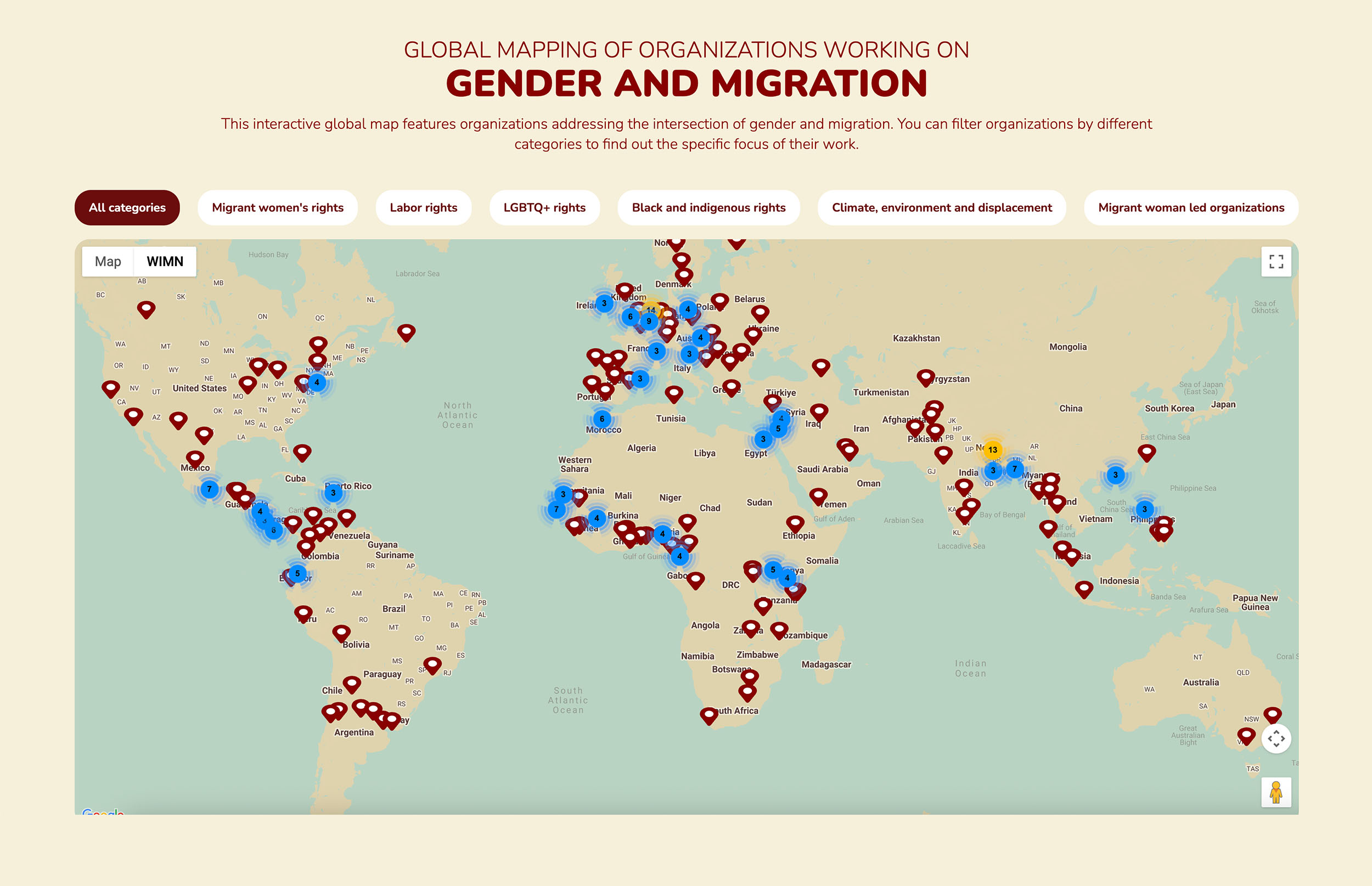 Mapping - Gender + Migration Hub